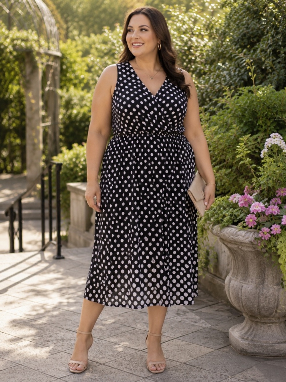 Lane Bryant / Polka Dot Dress